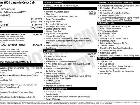 Used 2020 RAM 1500 Laramie w/ Sport Appearance Package image 2