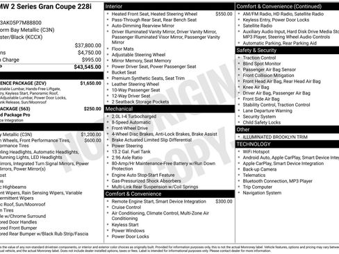 Used 2023 BMW 228i Gran Coupe w/ Convenience Package FWD image 66