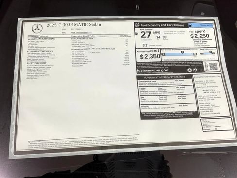 Used 2025 Mercedes-Benz C 300 4MATIC Sedan image 19
