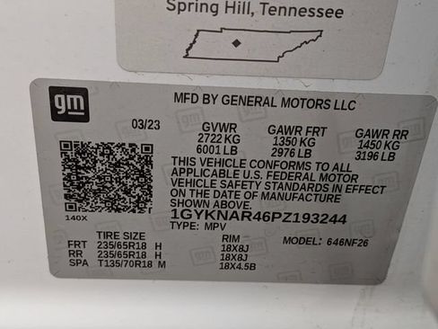 Certified 2023 Cadillac XT5 Luxury w/ LPO, Floor Liner Package FWD image 28