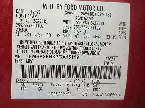 Used 2023 Ford Explorer Limited w/ Limited Technology Package image 31