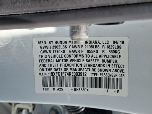 Used 2019 Honda Civic EX-L image 24