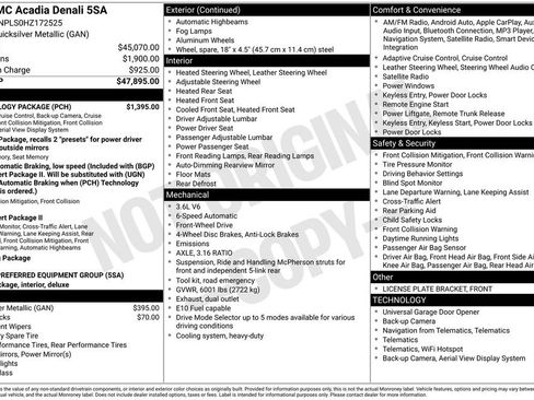 Used 2017 GMC Acadia Denali w/ Technology Package image 29