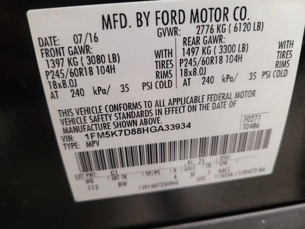 Used 2017 Ford Explorer XLT w/ Equipment Group 202A FWD image 33