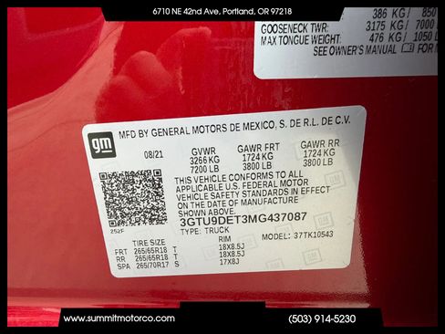 Used 2021 GMC Sierra 1500 SLT AWD/4WD image 36