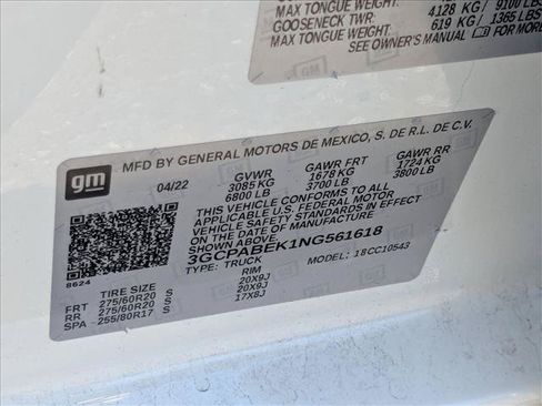 Used 2022 Chevrolet Silverado 1500 Custom RWD image 20