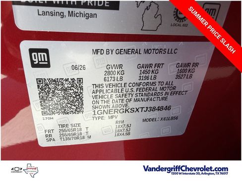 New 2026 Chevrolet Traverse LT FWD image 28