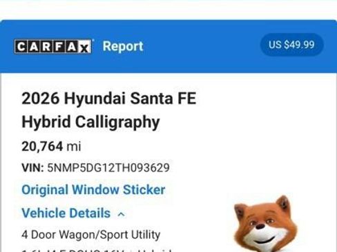 Used 2026 Hyundai Santa Fe Calligraphy AWD/4WD image 7