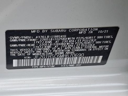 Used 2021 Subaru Crosstrek 2.5i Sport w/ Moonroof Package image 26