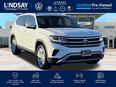 Certified 2022 Volkswagen Atlas SE w/ Panoramic Sunroof Package image 1