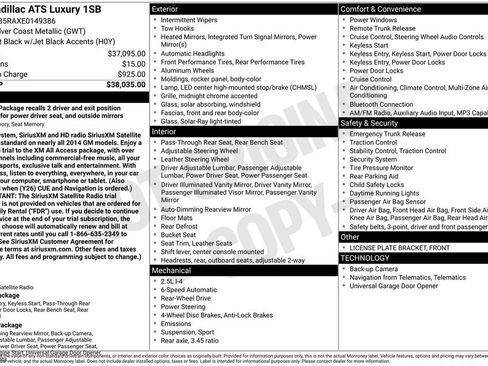 Used 2014 Cadillac ATS Luxury image 30