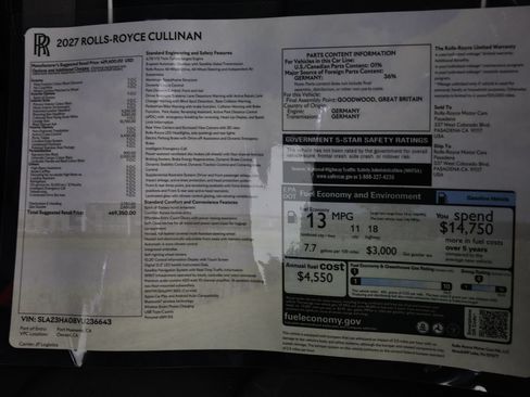 New 2026 Rolls-Royce Cullinan AWD/4WD image 38