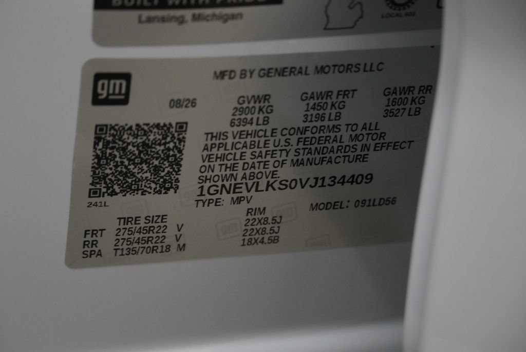 New 2027 Chevrolet Traverse RS w/ LPO, Floor Liner Package AWD/4WD image 44