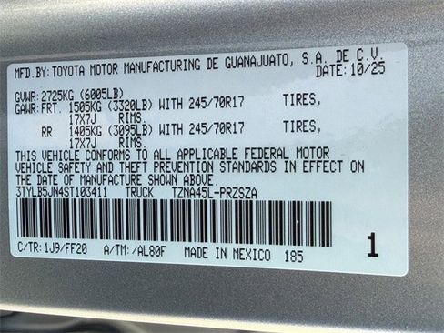 New 2025 Toyota Tacoma SR5 image 26