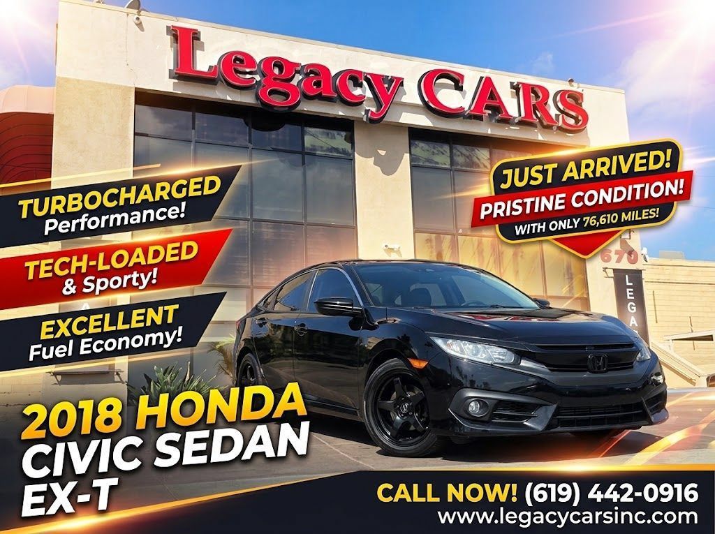 Used 2018 Honda Civic EX-T image 2