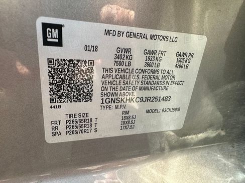 Used 2018 Chevrolet Suburban LT AWD/4WD image 9