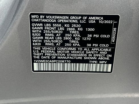 Certified 2023 Volkswagen Atlas Cross Sport SE FWD image 28