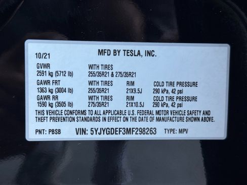 Used 2021 Tesla Model Y Performance image 47