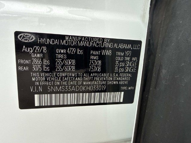 Used 2019 Hyundai Santa Fe SEL FWD image 28
