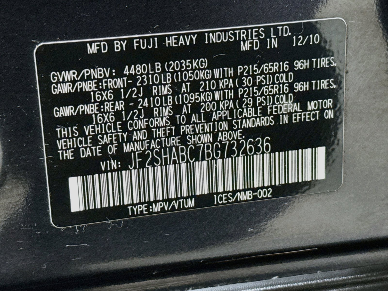 Used 2011 Subaru Forester 2.5X AWD/4WD image 30