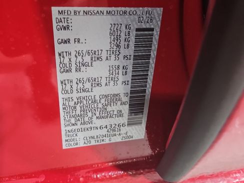 New 2026 Nissan Frontier SV image 26