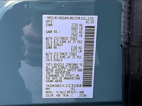 New 2026 Nissan Pathfinder Platinum image 8