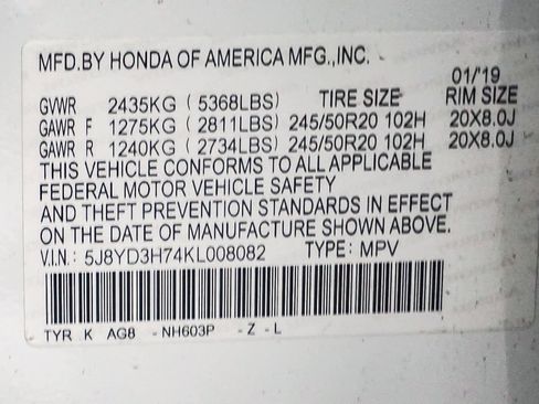 Used 2019 Acura MDX FWD w/ Tech & Entertainment image 27