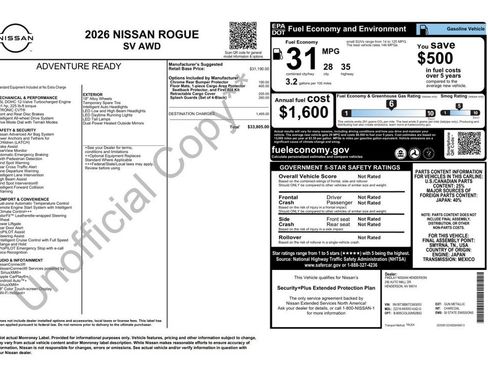 Used 2026 Nissan Rogue SV AWD/4WD image 4