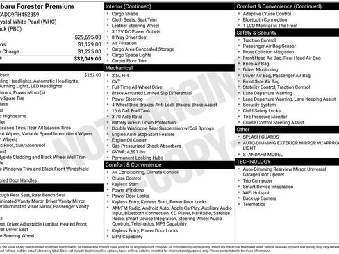 Certified 2023 Subaru Forester Premium AWD/4WD image 18