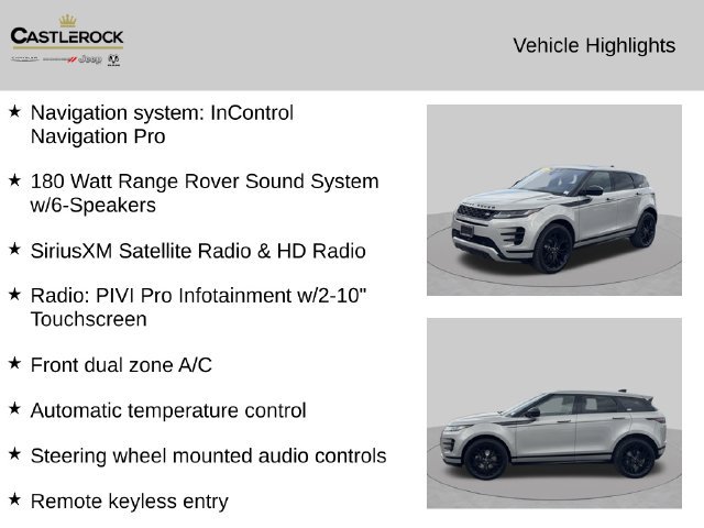 Used 2021 Land Rover Range Rover Evoque R-Dynamic SE AWD/4WD image 2