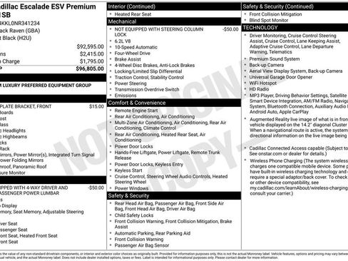 Used 2022 Cadillac Escalade ESV Premium Luxury AWD/4WD image 43