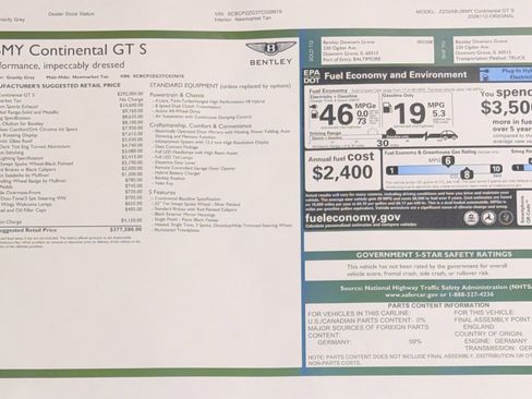New 2026 Bentley Continental GT AWD/4WD image 53
