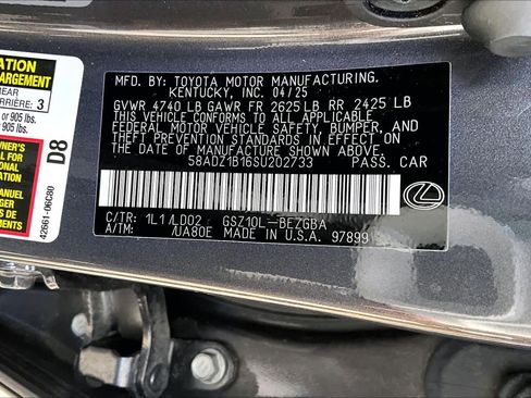 Certified 2025 Lexus ES 350 w/ Premium Package FWD image 37
