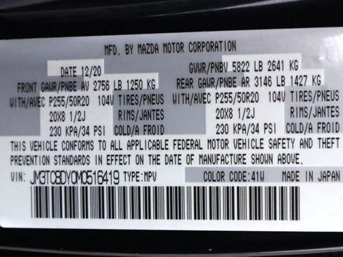 Used 2021 MAZDA CX-9 Grand Touring AWD/4WD image 46