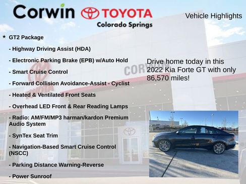 Used 2022 Kia Forte GT w/ GT2 Package image 7