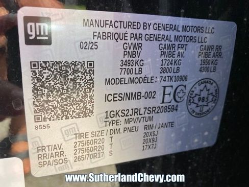 Certified 2025 GMC Yukon XL Denali w/ Sun & Power Step Package image 57