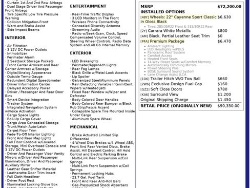 Used 2023 Porsche Cayenne Platinum Edition w/ Premium Package image 55