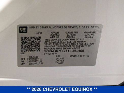 New 2026 Chevrolet Equinox LT w/ Convenience Package II image 39