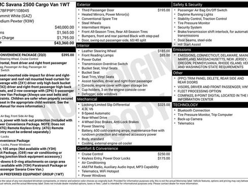 Used 2023 GMC Savana 2500 Extended w/ Driver Convenience Package image 20