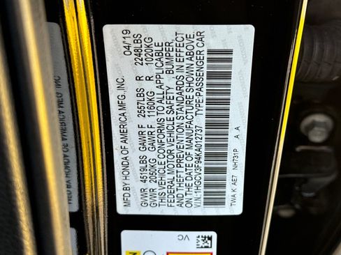 Used 2019 Honda Accord Touring image 25