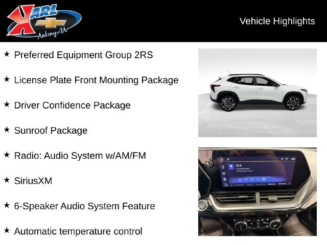 Certified 2024 Chevrolet Trax RS w/ Sunroof Package FWD image 2