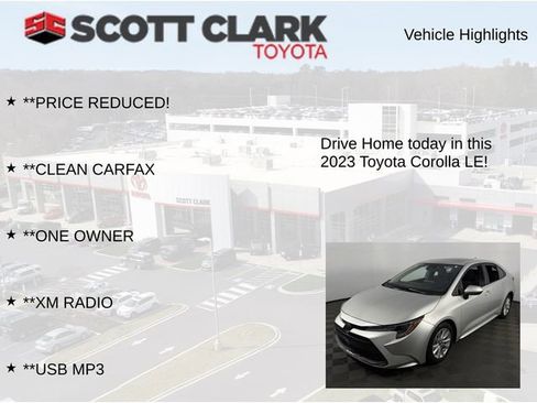 Used 2023 Toyota Corolla LE w/ LE Premium Package image 7