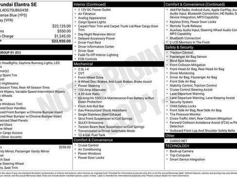 New 2025 Hyundai Elantra SE image 5
