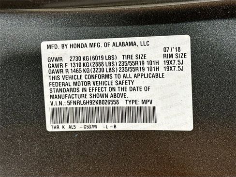 Used 2019 Honda Odyssey Elite image 35