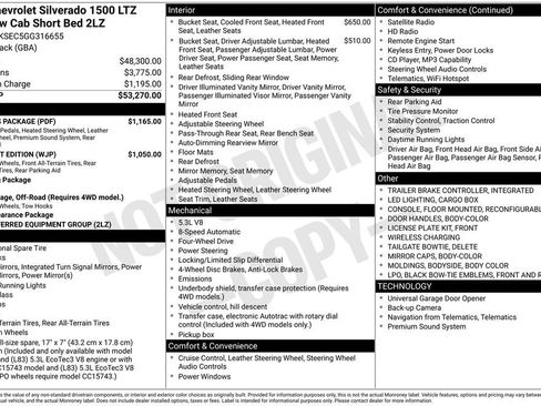 Used 2016 Chevrolet Silverado 1500 LTZ Z71 w/ LTZ Plus Package AWD/4WD image 26
