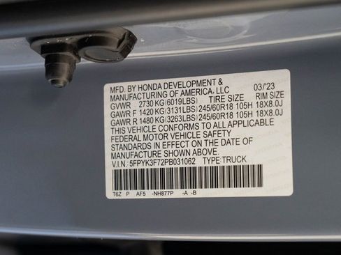 Used 2023 Honda Ridgeline RTL-E image 34