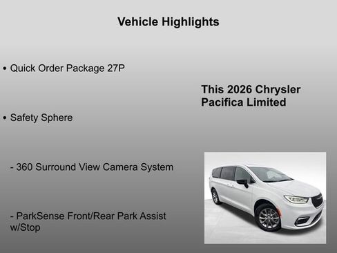 New 2026 Chrysler Pacifica Limited image 5
