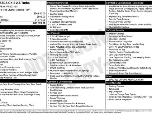 Certified 2023 MAZDA CX-5 AWD 2.5 Turbo image 39
