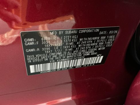 Certified 2026 Subaru Ascent Premium AWD/4WD image 38