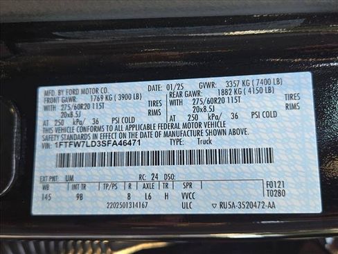 Used 2025 Ford F150 Platinum w/ Equipment Group 702A High AWD/4WD image 26
